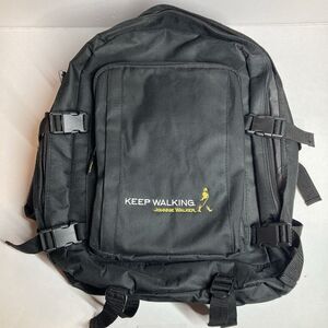 Johnnie Walker Whiskey Keep Walking Embroidered Black Backpack